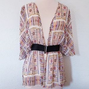 Gorgeous Belted Kimono - Size L